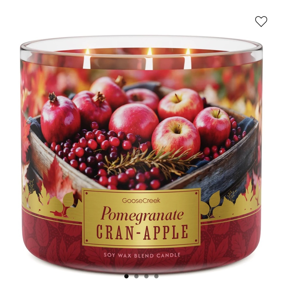 🍎 GC Pomegranate Cran-Apple 3-Wick Candle NEW